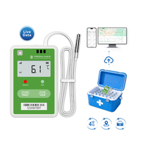 Enregistreur d'humidité de la température en temps réel avec écran LCD Suivi GPS 4G pour chaîne du froid alimentaire