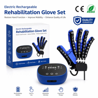 Gant de rééducation robotique intelligent avec 4 modes et 8 niveaux, dispositif d'entraînement des doigts électrique rechargeable pour AVC, hémiplégie, usage domestique