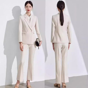 Women's Professional Suit Set Autumn Office Lady Full Sleeve Polyester Anti-Wrinkle Business Formal Wear - Product Image 1