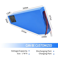 Batterie au lithium pour vélo électrique 3000W-5000W, 72V 30Ah, pack de batteries triangulaire (cellules 21700), BMS 5A, chargeur rapide TRB