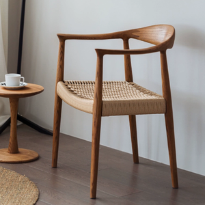 كرسي طعام إيطالي فاخر من خشب الجوز للمطعم أثاث مطعم نورديك للمقهى - Product Image 5