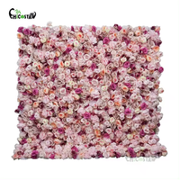 8Ft * 8Ft Floral 3D Flower Panel Backdrop Large Floral Flower Wall Christmas Wall Decoration Roulé 8*8 Cloth Back Flower Wall