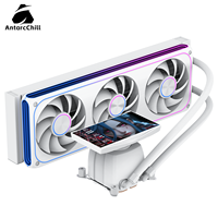 Refroidisseur d'eau AntarcChill 360 mm avec écran HD détachable de 5 pouces, tête de pompe magnétique, kit de refroidissement liquide pour PC de jeu, ordinateur de bureau, processeur