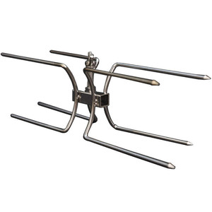 Horquilla <span class=keywords><strong>de</strong></span> Acero Inoxidable 304 <span class=keywords><strong>de</strong></span> Doble Extremo para Asar Pollo con Orificio Cuadrado <span class=keywords><strong>de</strong></span> 10 mm - Product Image 5