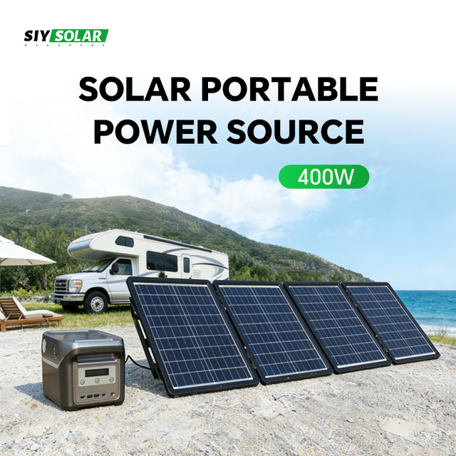 Portable Power Station 200W with MPPT Solar Panel Charging Flashlight for Outdoor Camping and Emergency Backup