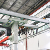 Palans électriques intelligents montés sur chariot 600kg 500kg 300kg, équilibreur servo intelligent avec chariot de déplacement pour grue KBK