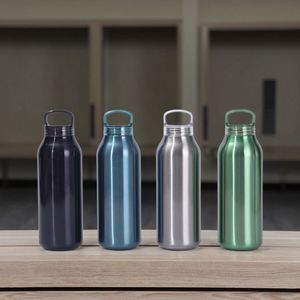 Botella de Agua Térmica de Acero Inoxidable de 350ml/500ml, Diseño de Lujo 2025, Aislada al Vacío, con Asa y Tapa, para Viajes - Product Image 3