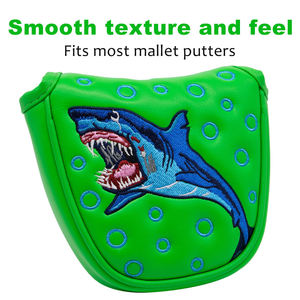 High Quality New Shark Golf Head Cover Mallet <b>Putter</b> Head Covers Magnetic Golf <b>Putter</b> <b>Headcover</b> - Product Image 2