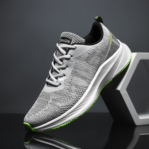Chaussures de course de style nouveau <span class=keywords><strong>2021</strong></span>, chaussures de sport décontractées pour hommes, baskets respirantes en mesh - Product Image 2