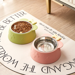 Bols pour chats en acier inoxydable, design antidérapant, pour l'alimentation des animaux de compagnie - Product Image 3