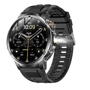 Reloj Inteligente AK95 con Linterna para Exteriores, 1000 mAh, Pantalla Grande HD de 1.85'', +100 Deportes, IP68, Llamadas Bluetooth, Brújula, SOS - Product Image 4
