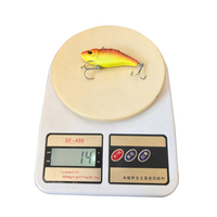 TSURIKOBO-13 #   Leurre VIB vibrant coulant 8cm 14g avec hameçons VMC, appât dur pour la pêche au bar et au brochet en rivière – Vente directe usine