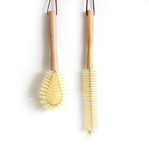 Custom Logo Eco-friendly Beech Wood Long Handle Cleaning <strong>Brush</strong> Wooden <strong>Bottle</strong> <strong>Brush</strong> for Cup - Product Image 1