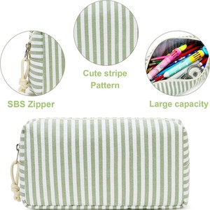 Xách tay Polyester văn phòng phẩm lưu trữ túi đáng yêu sọc mô hình + hình tam giác thiết kế nhỏ gọn - Product Image 3