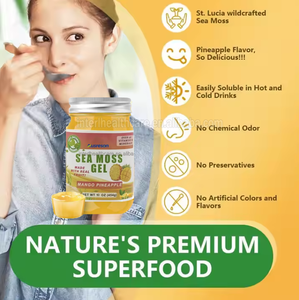 Ausreson <b>Sea</b> <b>Moss</b> <b>Gels</b> Private Label Supplement <b>Irish</b> <b>Sea</b> <b>Moss</b> Vitamins Pineapple Organic Bulk <b>Sea</b> <b>Moss</b> <b>Gel</b> - Product Image 5
