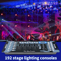 Konsol Pencahayaan Panggung DMX 192 Saluran, Pengontrol Pencahayaan DJ, Peringkat IP33, Peralatan Konsol DMX512 untuk Pesta DJ Disko Klub Malam