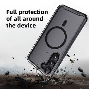เคสป้องกันโทรศัพท์แม่เหล็กกันกระแทกสำหรับ Samsung Galaxy S23P TPU PC สุดหรูสำหรับ Samsung Galaxy S23 - Product Image 3