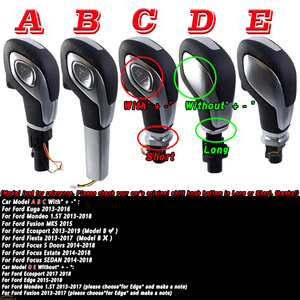 Ford Automatic Gear Shift Knob QZXN G16 Ergonomic Plastic Car Part Style A B C <b>D</b> E - Product Image 4