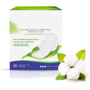 Toallas Sanitarias de Algodón 100% Orgánico Certificado, Flujo Abundante y Moderado, Toallas Femeninas - Product Image 3