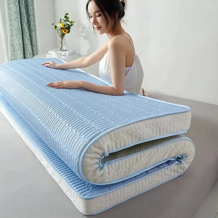 High Quality Built-in Pump Foldable and Cooling Features Customized Pocket Spring Air Mattress