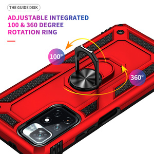 Funda Protectora Antigolpes con Anillo Metálico para Xiaomi Redmi Note 12 11 10 Prime 9 <span class=keywords><strong>Pro</strong></span> <span class=keywords><strong>Max</strong></span> <span class=keywords><strong>11S</strong></span> 11T 10T 9T 10C 9S 10S 5G 9A 9C - Product Image 5