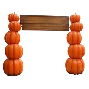 Statue de citrouille empilée pour Halloween, décoration d'arche de citrouille d'Halloween, citrouille géante <span class=keywords><strong>Jack</strong></span> O'Lantern, décoration d'entrée - Product Image 2