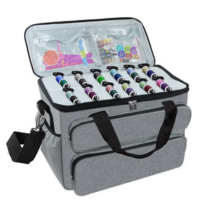 Sewing Machine Storage <b>Bag</b> Oxford Fabric Rectangular Transparent Design For Travel And Home Use 80x60x38cm - Product Image 3