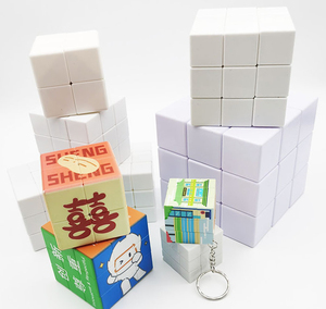 Cube Magique Publicitaire 3x3x3 Personnalisé avec Impression UV, Jouet Promotionnel OEM, Cube Photo Magique 3D, Porte-clés Intelligent - Product Image 1