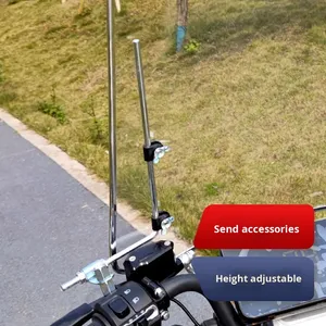Pare-brise avant universel transparent épaissi et coupe-vent pour scooter électrique, vélo et moto, accessoires de protection des mains - Product Image 4
