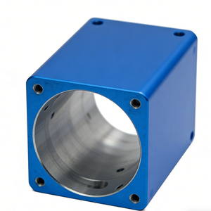 ตัวเรือนมอเตอร์ไฟฟ้าแบบหล่อขึ้นรูปอะลูมิเนียมสั่งทำพิเศษจากโรงงาน (OEM)  อะลูมิเนียมไดแคสติ้งเคลือบสีน้ำเงินออกไซด์ - Product Image 1