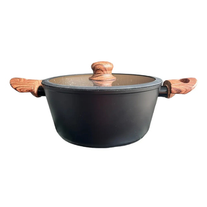Juego de Utensilios de Cocina de 6 Piezas de Aluminio Forjado Antiadherente con Revestimiento de Cerámica y Mármol, Tapas de Vidrio de Silicona y Asas de Baquelita - Product Image 4