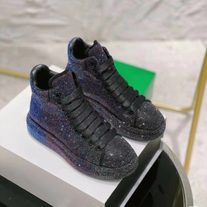Chaussures de sport haut de gamme originales Mqqueen, baskets de mode, chaussures de créateur de luxe avec paillettes, chaussures à plateforme haute, chaussures de course pour hommes - Product Image 4