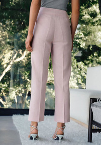 Blazer formal de lino/algodón tejido con letras rosas para mujer, traje de mujer con botones de una sola fila para primavera - Product Image 5