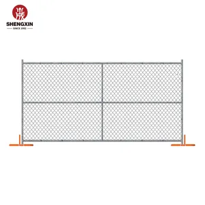 Temporary Chain Link Fencing Panels Portable Event Fencing American Model 6'X12' Temporary Chain Link Fence For Yard