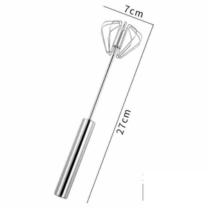 Wholesale Stainless Steel Hand Push <b>Down</b> Manual Milk Frother Egg Beater Mixer Heat Resistant Egg Manual Egg Beater - Product Image 3