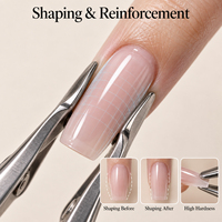 Gel dur Orchid Fox pour extension d'ongles, gel UV de construction solide amovible pour extension d'ongles