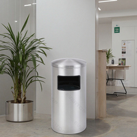 Poubelle DB-40A 43L à ouverture latérale en forme de dôme Poubelle à entrée latérale en acier inoxydable Allure de 12 gallons