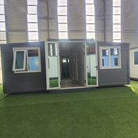 Maison préfabriquée extensible, conteneur modulaire pliable et portable pour les chantiers de construction urbaine en Asie du Sud-Est