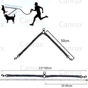 Guinzaglio per cani a due tiri con guinzaglio riflettente per cani leggero con una resistenza e due tiri al guinzaglio retrattile per cani - Product Image 4