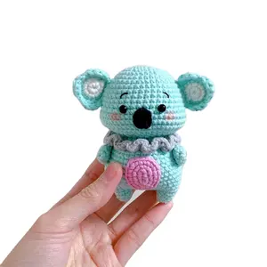 Güzel bebek oyuncak hediye el tığ Crochet bebek dolması hayvan Animal Mini peluş Amigurumi Toy