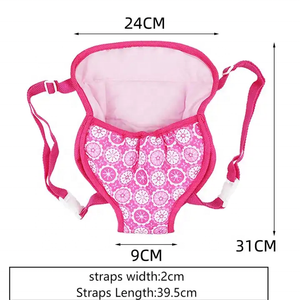 Mochila Porta Muñecas de Plástico de Alta Calidad, Estilo Juguete Suave, con Correas Delanteras/Traseras, para Muñecas de 15-18 Pulgadas - Product Image 3