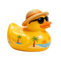 Figurine de canard en vinyle 3D personnalisée OEM ODM, jouet en PVC souple, design personnalisé, canard en caoutchouc, figurine promotionnelle