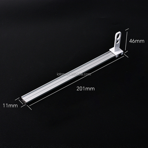 Rails électriques personnalisables en aluminium et fer robustes pour montage <span class=keywords><strong>au</strong></span> plafond ou <span class=keywords><strong>au</strong></span> <span class=keywords><strong>mur</strong></span>, tension rétractable, extension de 10 cm par côté - Product Image 4