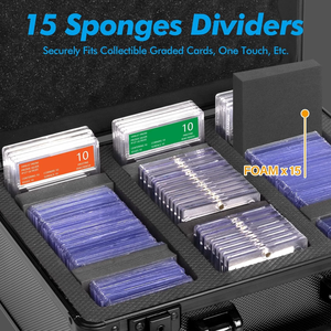 Caja de Almacenamiento para Tarjetas Graduadas de <span class=keywords><strong>3</strong></span> Filas para Tarjetas BGS/SGC, Caja de Almacenamiento de Tarjetas Coleccionables de Aleación de Aluminio, Estuche para Tarjetas Graduadas - Product Image 3