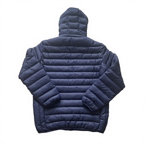 Men's Hooded Nylon Puffer Jacket <b>Lightweight</b> Windproof Woven <b>Coat</b> for Winter Casual Wear - Product Image 2