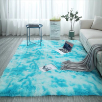 XinLan gris foncé résistant sale teint en peluche fourrure floue luxe Shag tapis tapis pour chambre d'enfants chambre