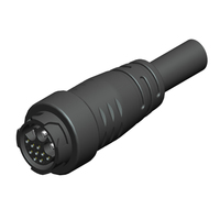 Enchufe hembra fijo 3X Weld Cable de 2,5mm y cable de Internet Cat5e Cat6e, Conector de enchufe impermeable IP67 de corriente 30A