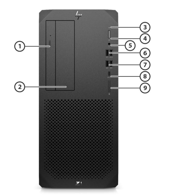 Enterprise Level Tower Workstation Z1 G9 - 1TB SATA, I5-12500