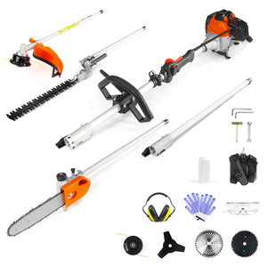 Enviado desde EE. UU. Desbrozadora multifuncional <span class=keywords><strong>Neotec</strong></span> 5 en <span class=keywords><strong>1</strong></span>, cortadora de gasolina de 52 cc, sierra para podar, recortadora de césped, cortacésped - Product Image 1