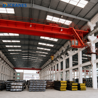 Pont roulant à double poutre de 32 tonnes avec variateur de fréquence (VFD) et support stable, type QD, certifié CE, solution pour rouleries, expédition immédiate